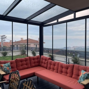 Demonte Katlanır Cam Balkon